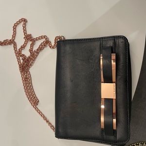 Ted Baker cross body with rose gold chain